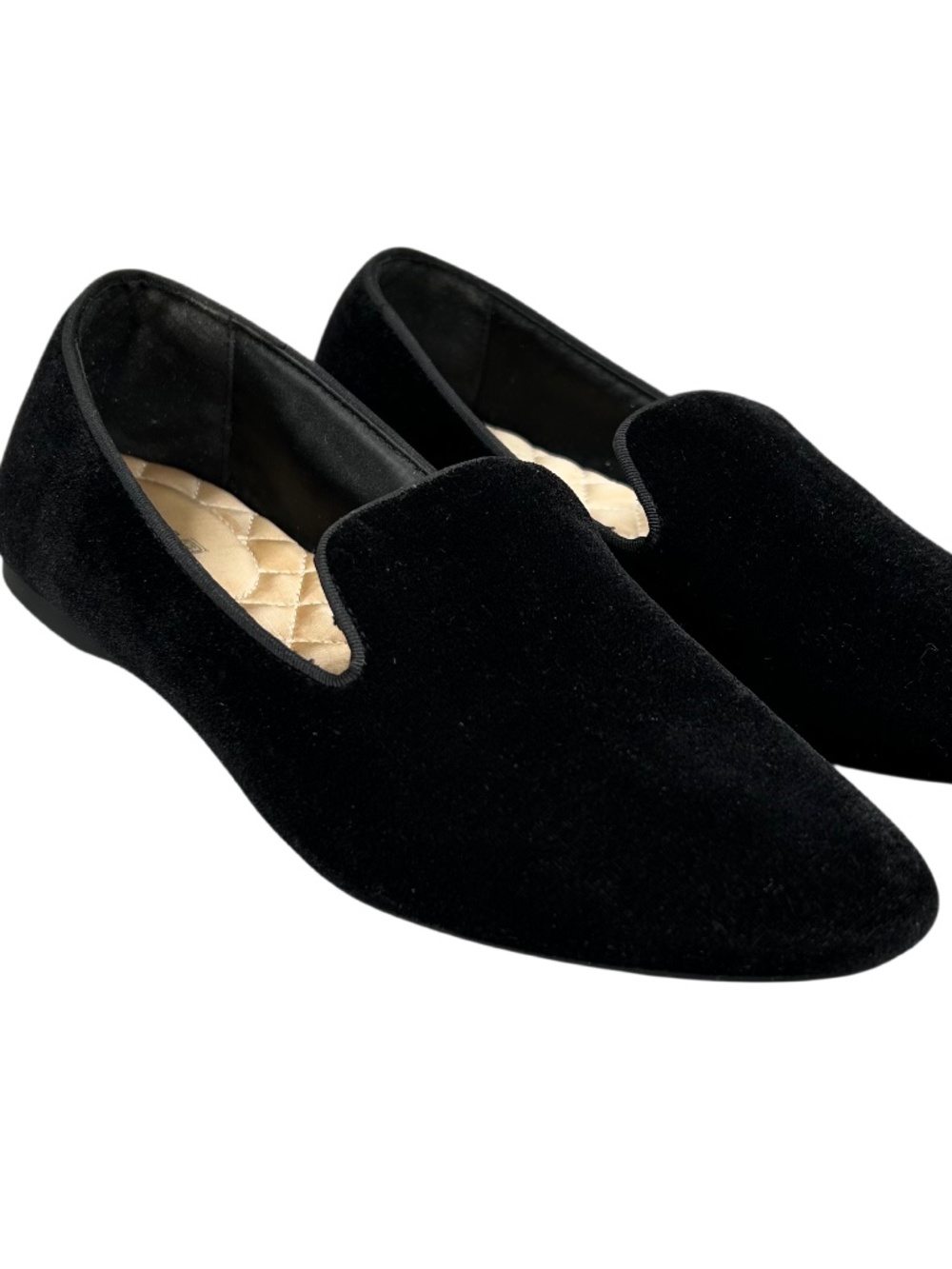 Birdies The Starling Black Velvet Loafers Flats Size 7.5